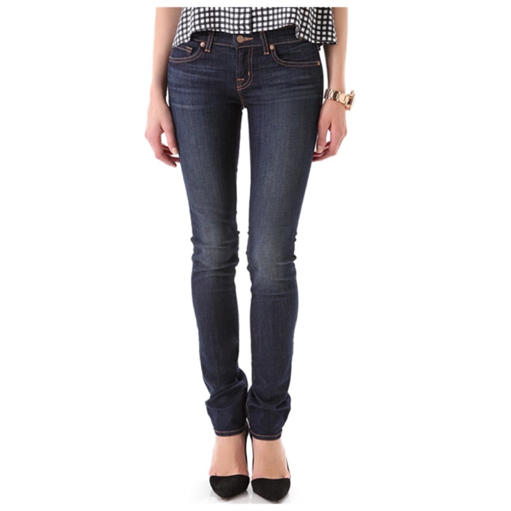 J Brand Low Rise Pencil Leg Jeans in Tyro …